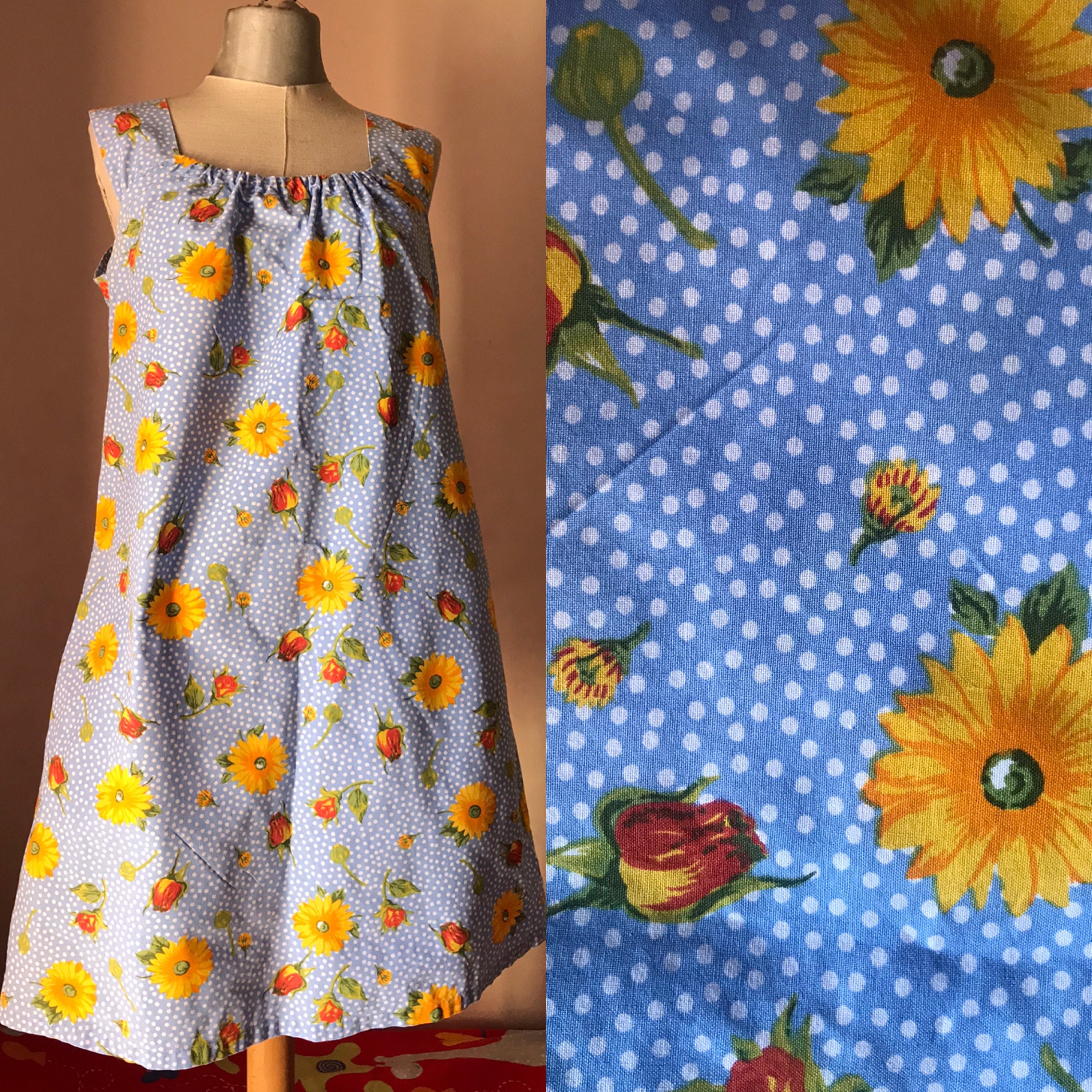 1980s Sun Babies MuuMuu ドレス Mission Zero Women's Vintage