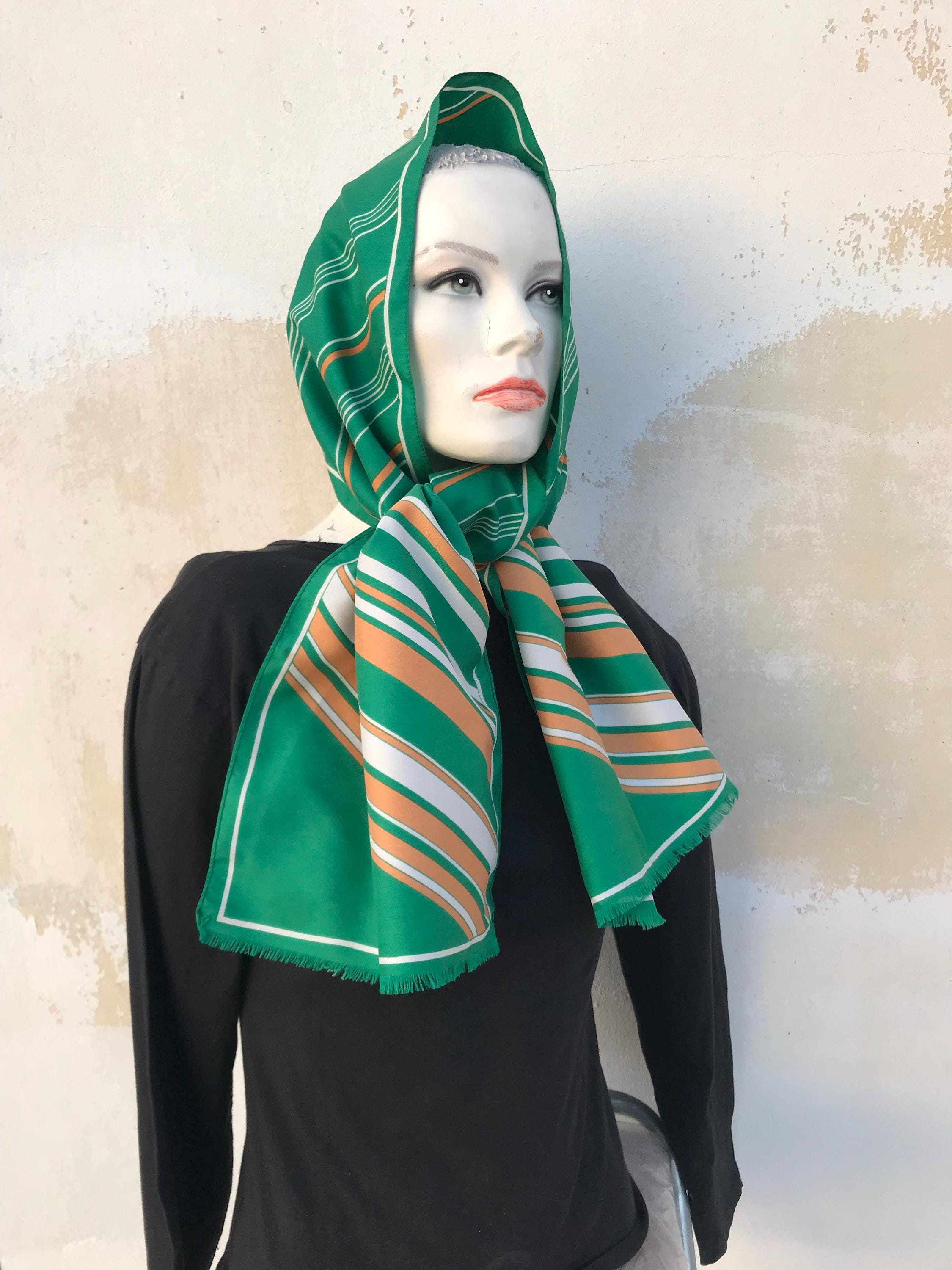 Vintage Fashion Headscarves Fashion Vintage Silk Bandana Silk