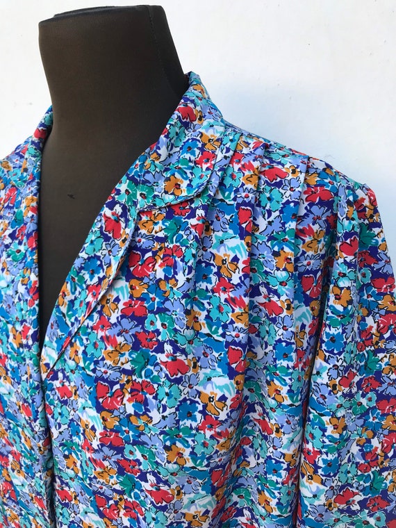 Ditsy floral retro shirt from the early 1980s, lo… - image 6