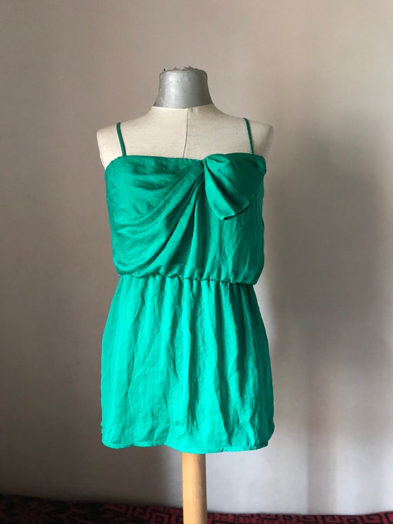 slim fit dress slacks Pearl Mini Dress - Forest Green main image 1