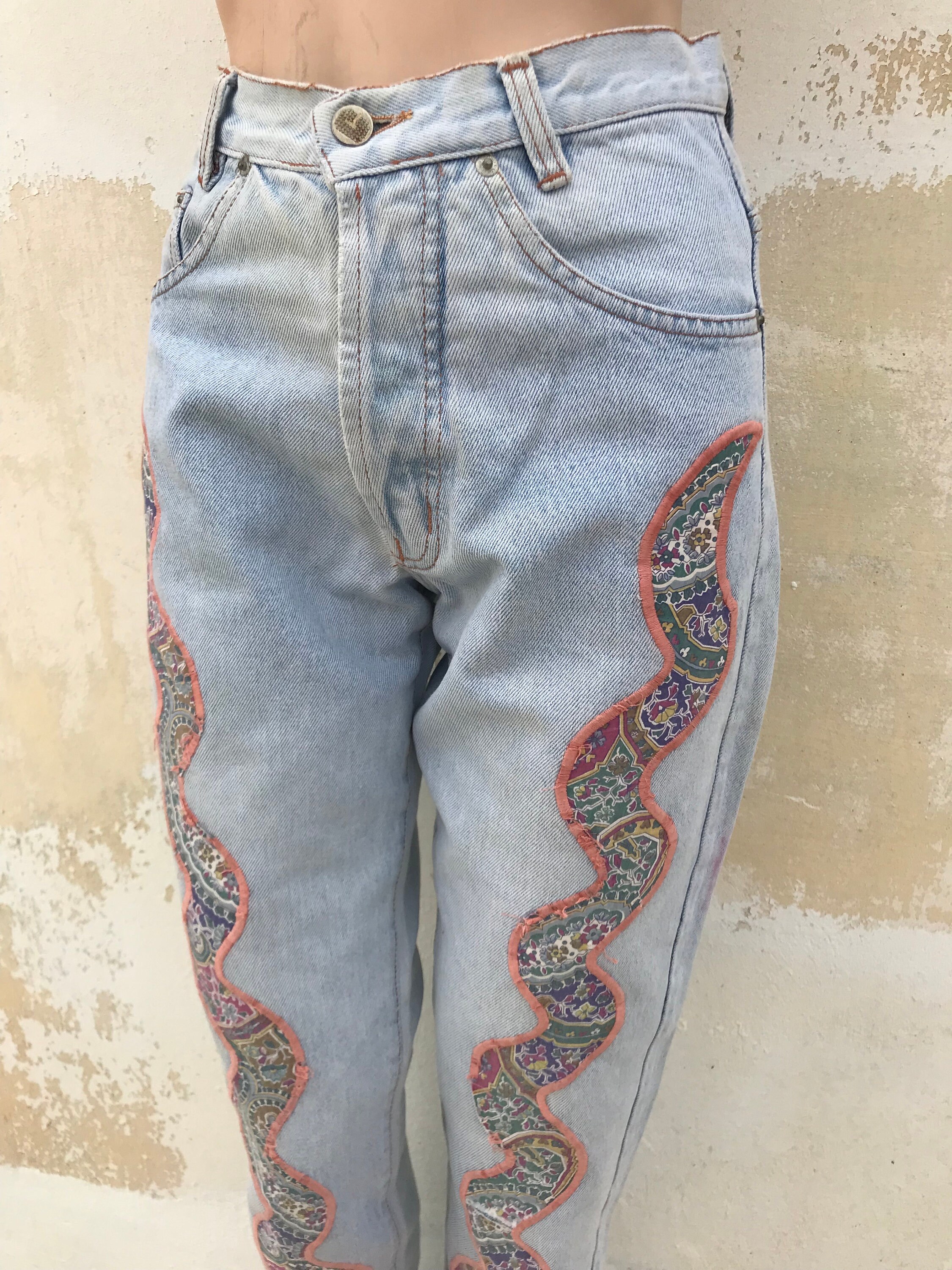 パンツ Divinities Stonewashed Printed Jean Restock on our Stonewashed Printed Carpenter Jean Now