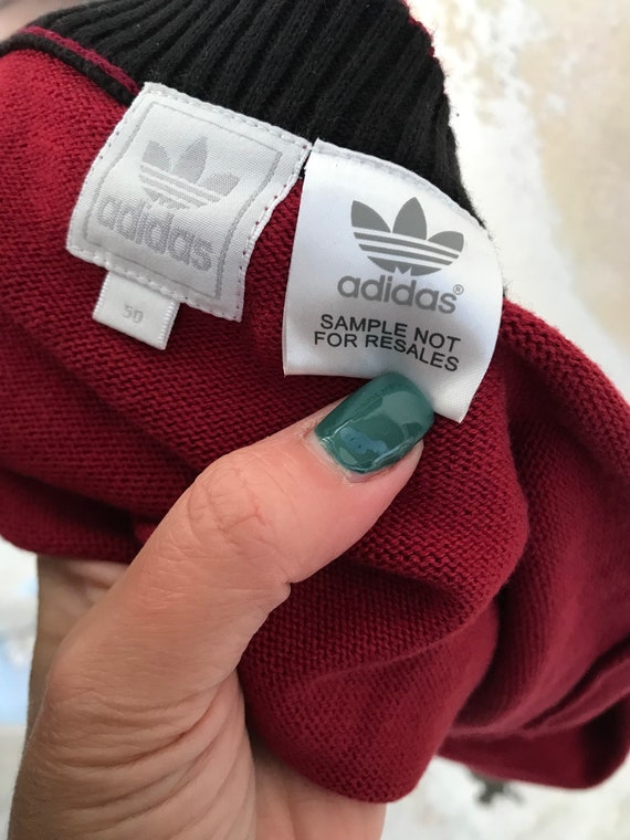 Adidas Rare Burgundy, Long Knitted Cardigan/pullover for Men