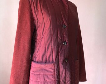Escada Sport 80s Vintage Buttoned Blazer/jacket in Red Brick Escada Sport 80s Vintage Buttoned Blazer/jacket in Red Brick