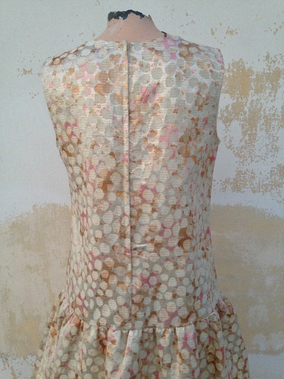 Pastel pink, sweet beige & silver lame glam tank … - image 6