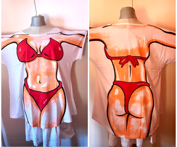 Body with polka dot bikini printed late 80s/early… - image 6