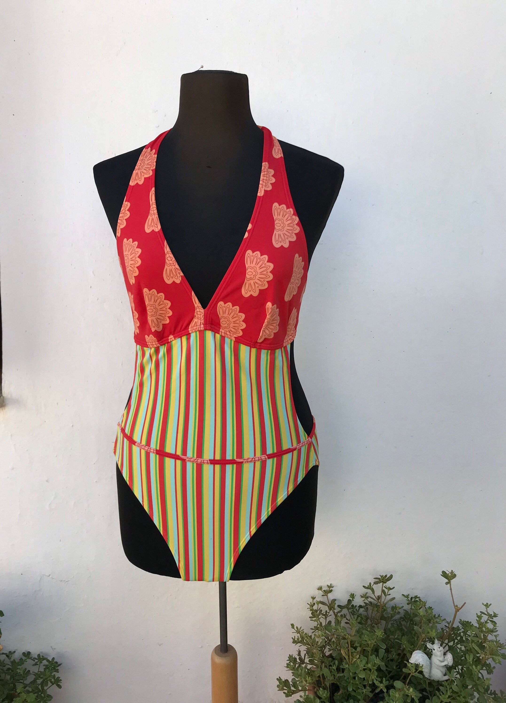 claneFLARE DESIGN SEPARATE SWIMWEAR サイズ1 LSPACE - COCO ONE PIECE SWIMSUIT SAIL ALONG STRIPE