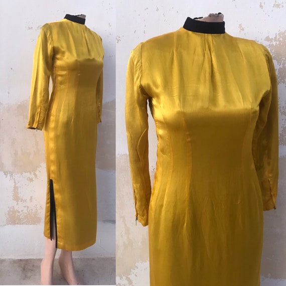 chartreuse cheongsam