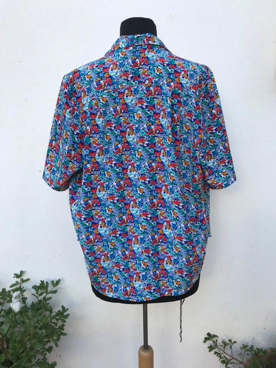 Ditsy floral retro shirt from the early 1980s, lo… - image 7