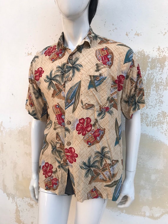 80s with 40s inspired prints shirt. features old … - image 3