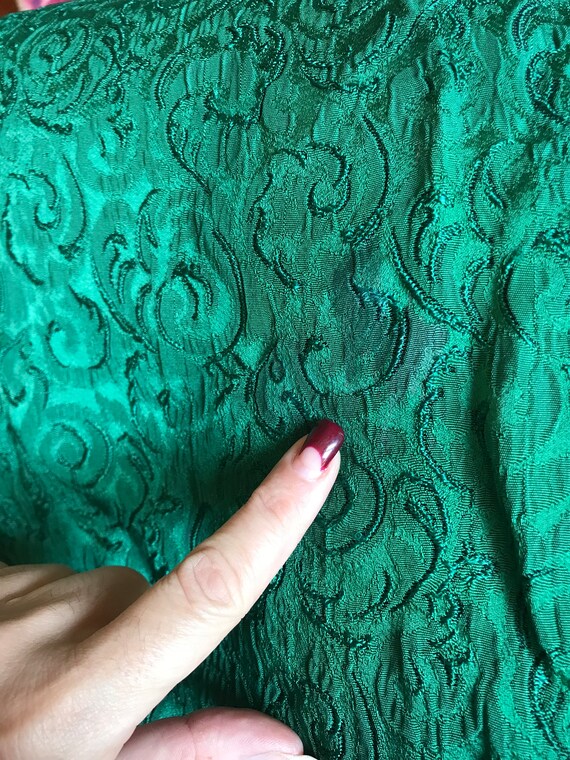 Vintage Deadstock 'Inter Collection' Emerald Green Sparkle Beaded Sleeveless Top