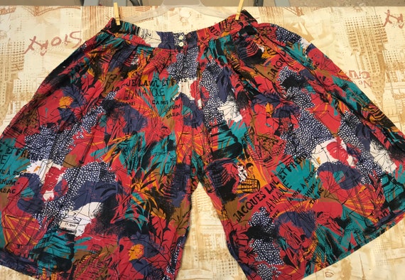 XXXL Wide leg kitschy cute Bermuda shorts from 19… - image 2