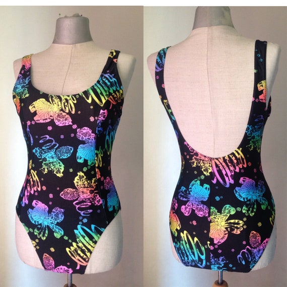 fluorescent one piece swimsuit