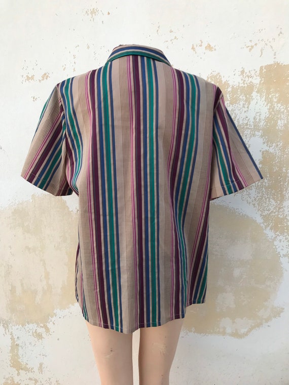Koret of California striped buttoned mens shirt i… - image 8