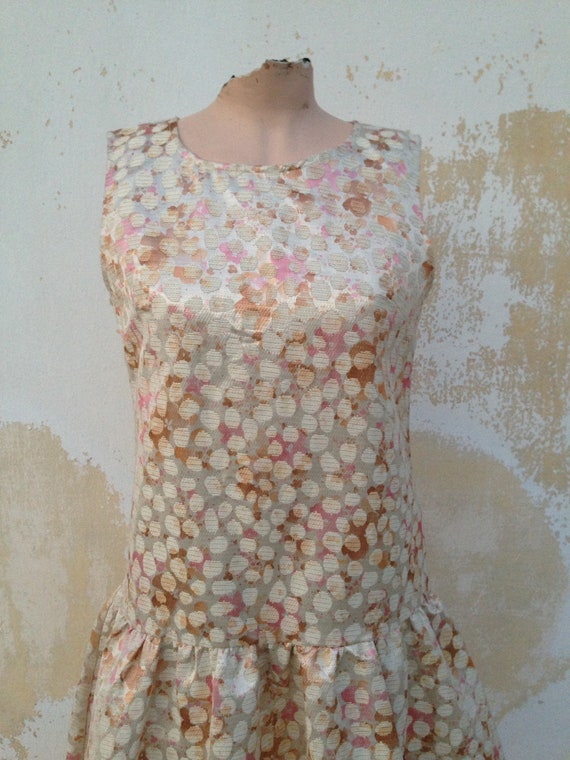 Pastel pink, sweet beige & silver lame glam tank … - image 2