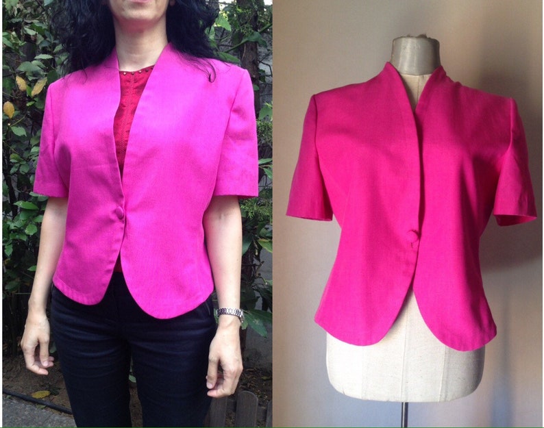 short pink jacket for wedding