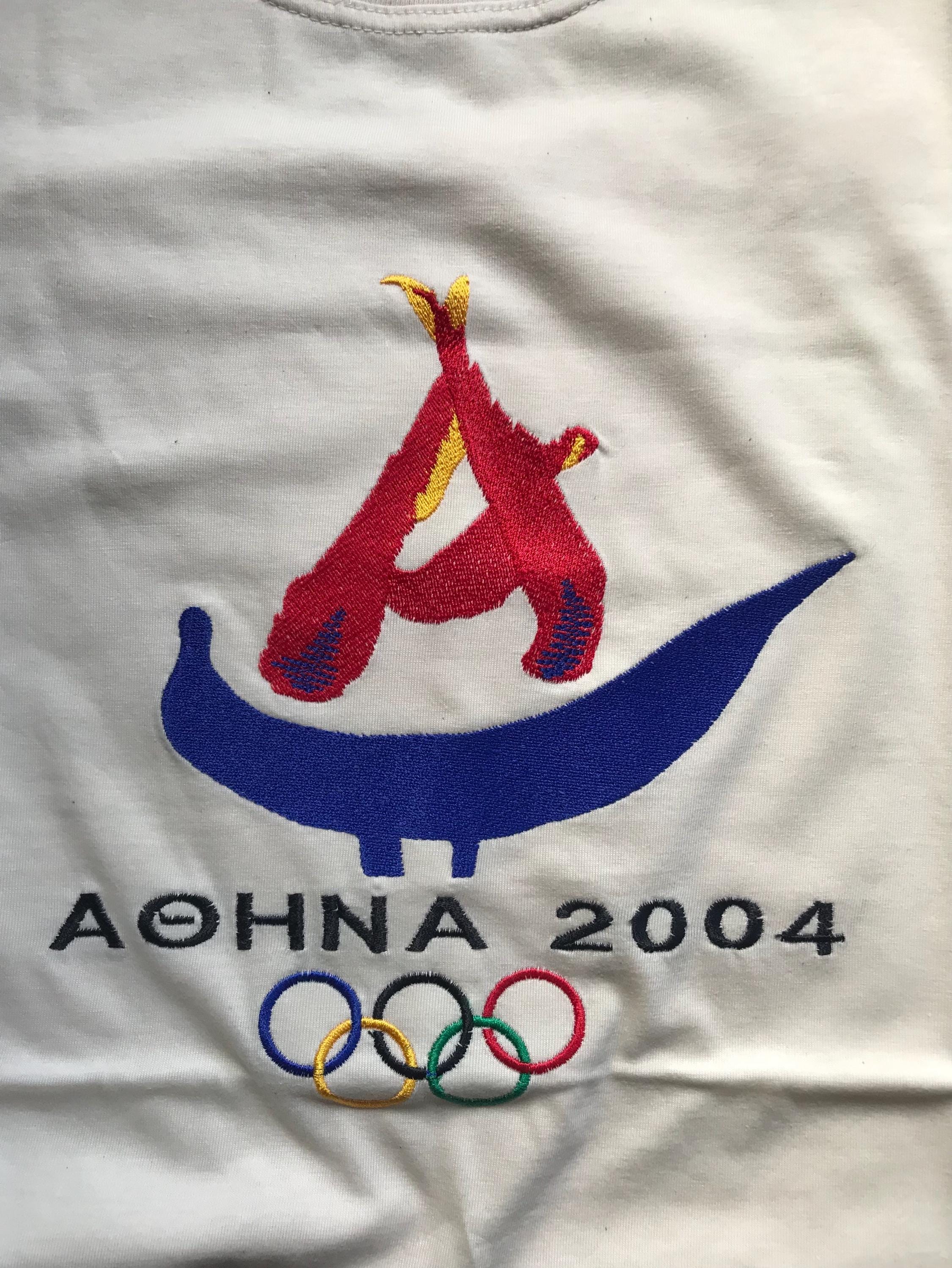 Athens 2004 Olympic Games Cotton Sleeveless Polo Top Featuring