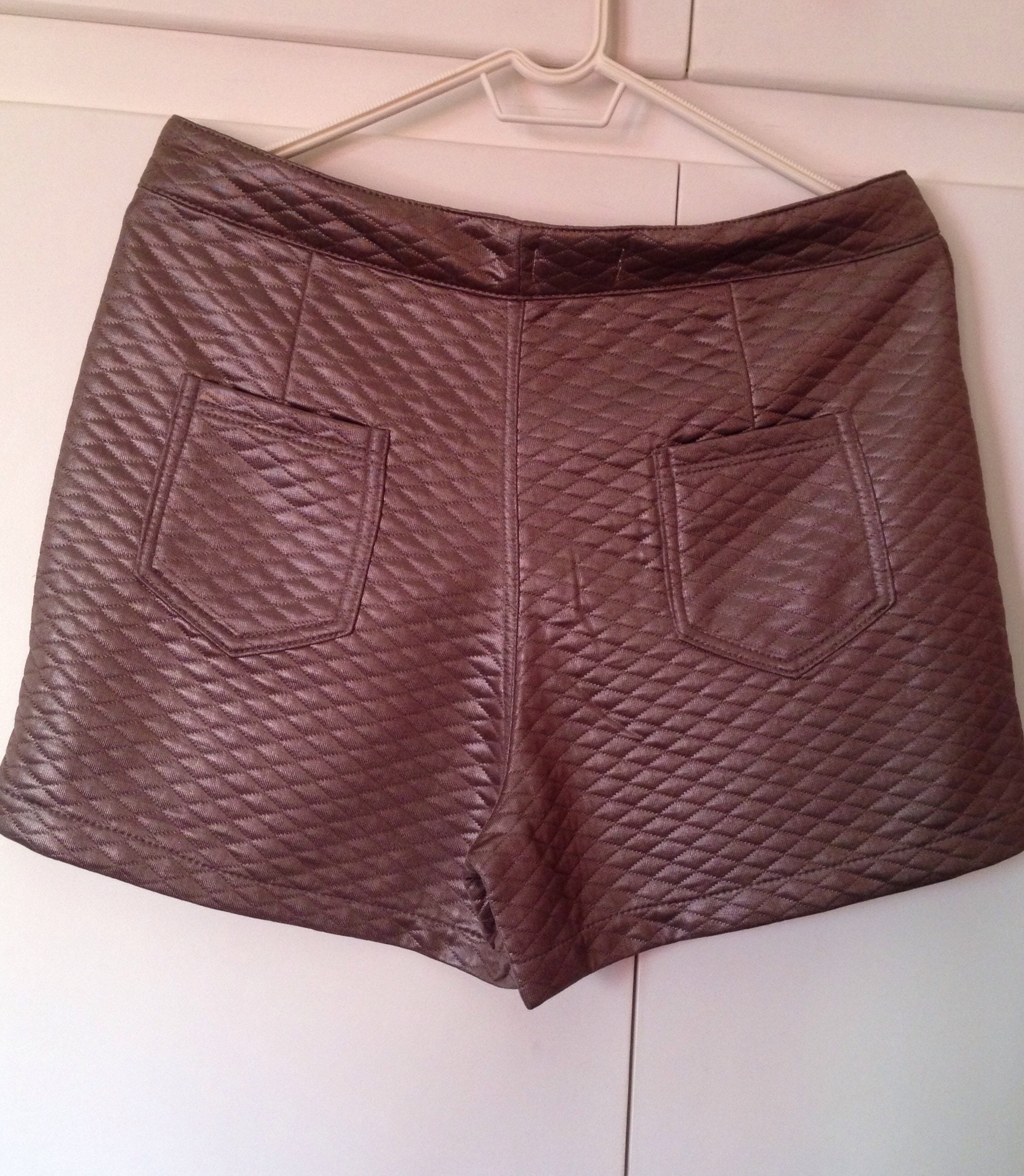 Bronze Gold 90 Vintage Quilted Women's Shorts. Low - Etsy Israel
