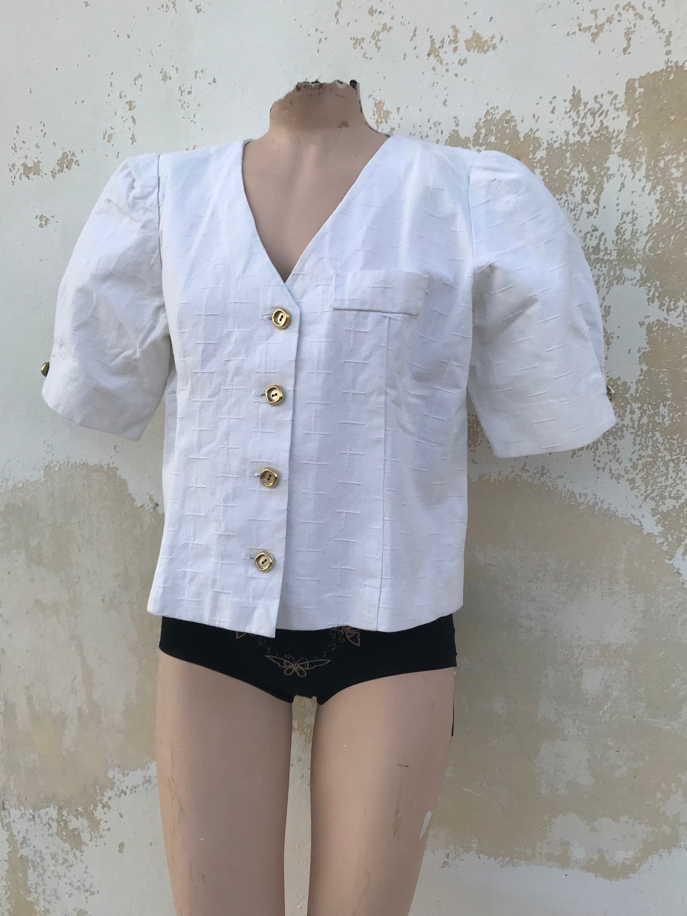 Stradivarius - Camicia bianca in raso taglio corto