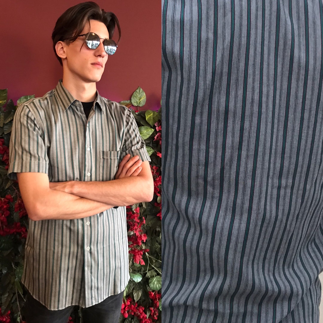 RueChic Chemise Pour Homme À Carreaux À Bouton