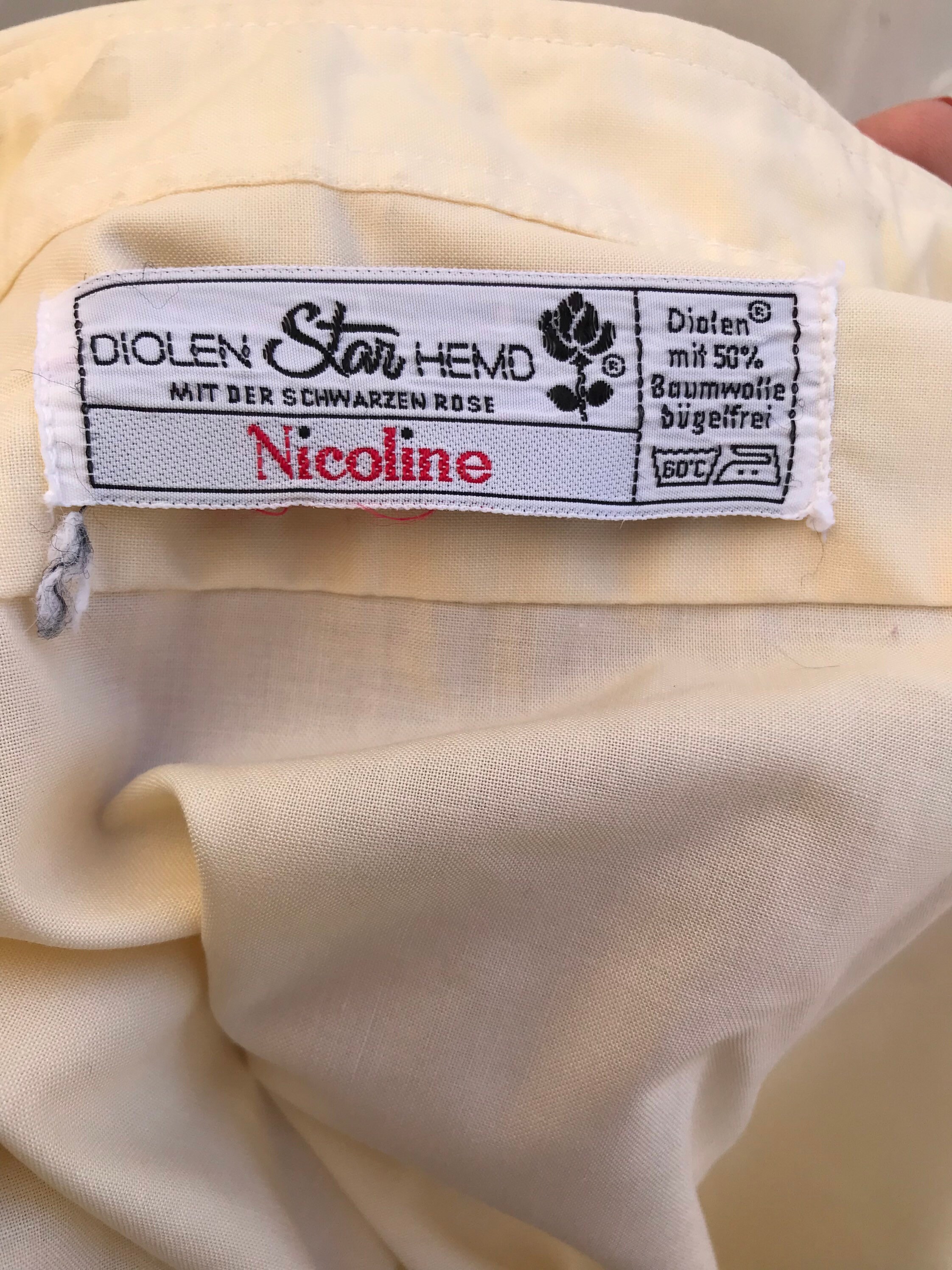 国内外の人気集結！ Vintage 70s Diolen Oxford in Men, for Shirt Down Buttoned トップス