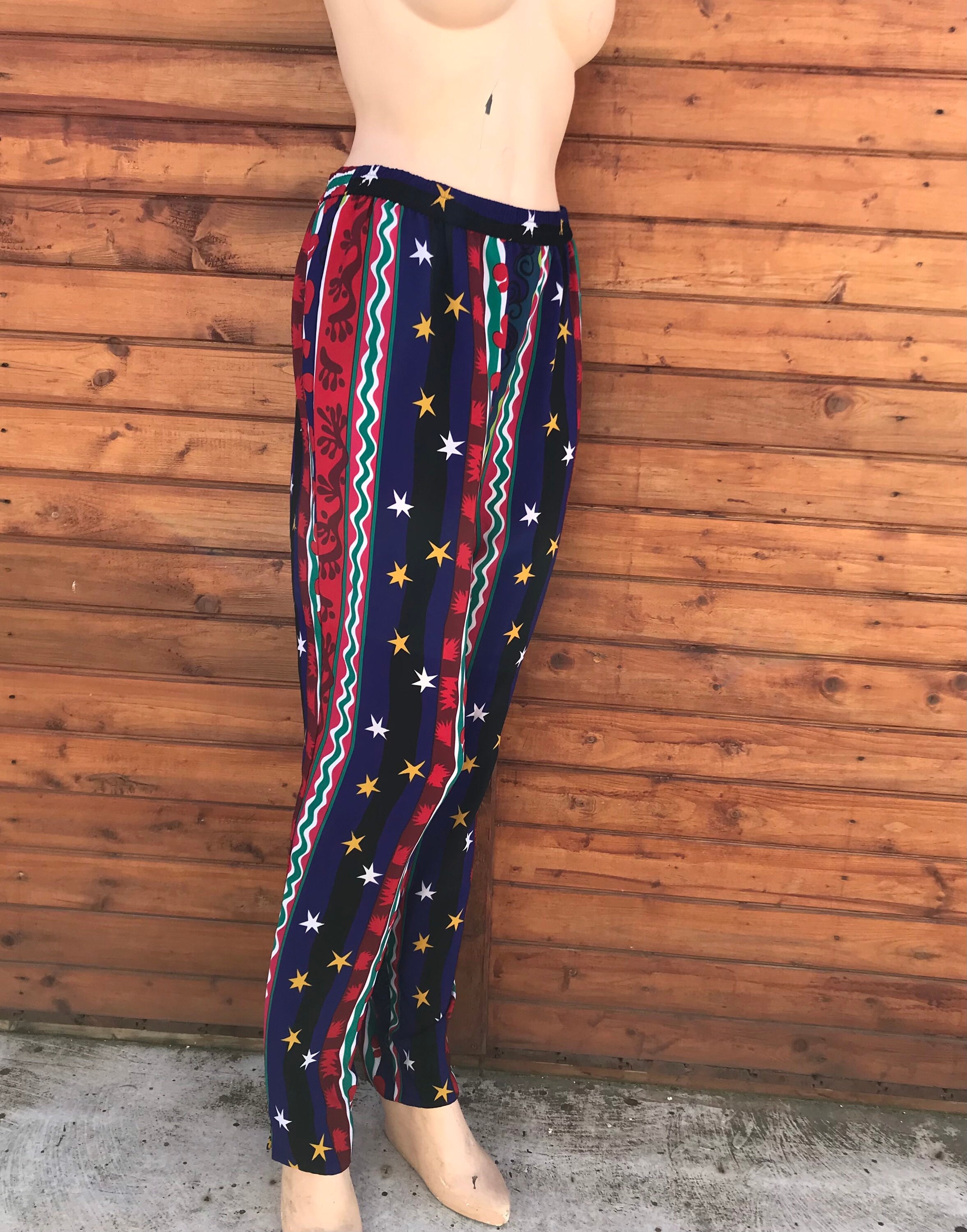 Colorful, Crazy, Funky Printed Late 80s/early 90s Vintage Colorful, Crazy, Funky Printed Late 80s/early 90s Vintage