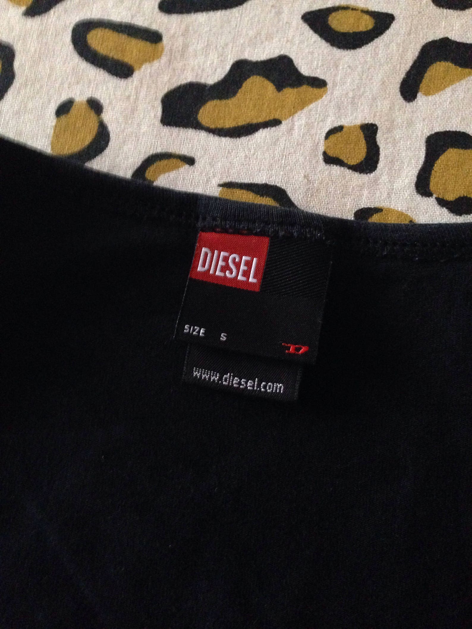 Diesel 90s Vintage Black Top With Blue Gold & Pink Diagonal | Etsy