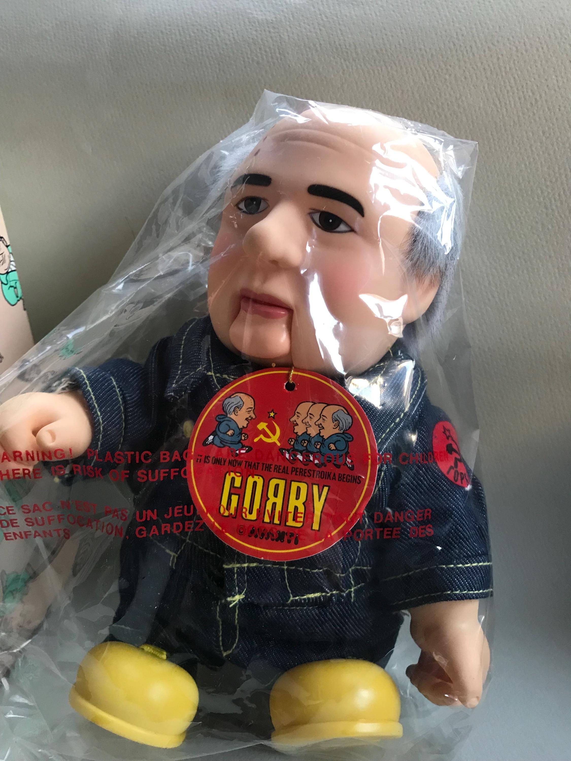 Mikhail Gorbachev Russian Leader Rare Doll, Gorby Figure, 1990