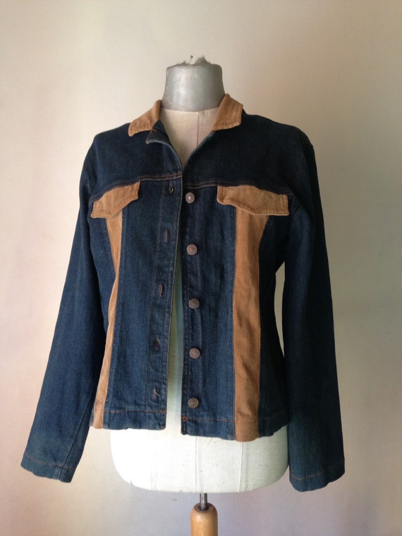 90s Vintage Lee Corduroy Jacket, Light Brown Jean Jacket, Vintage Button Up  Jacket, Mens light Jacket, Womens Light Jacket