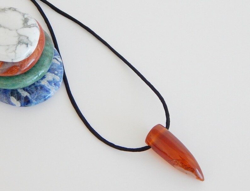 spiritual jewelry Carneol Pendant