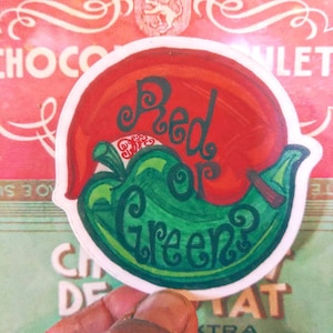 Red or Green Sticker