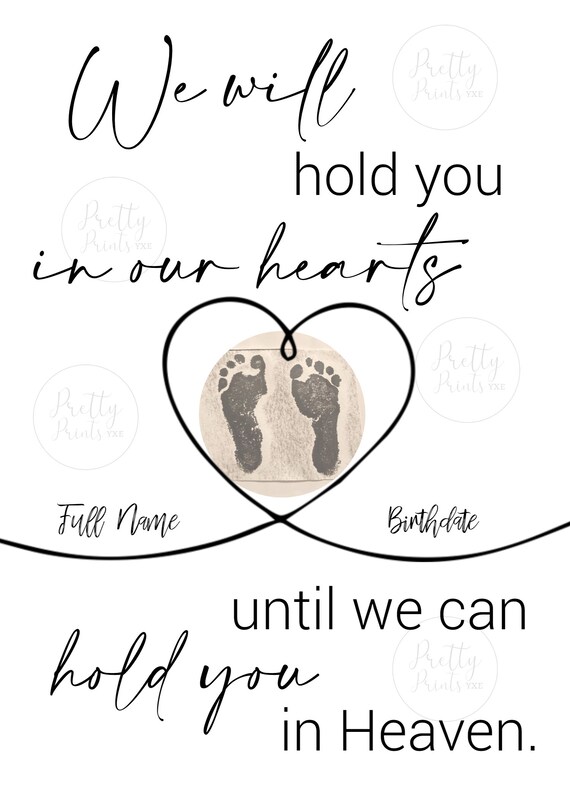I Will Miss You Baby Loss Print, Miscarriage Gift, Infant Loss, Grieving  Mother, Pregnancy Loss, Digital Wall Art, Shipped Option Available 