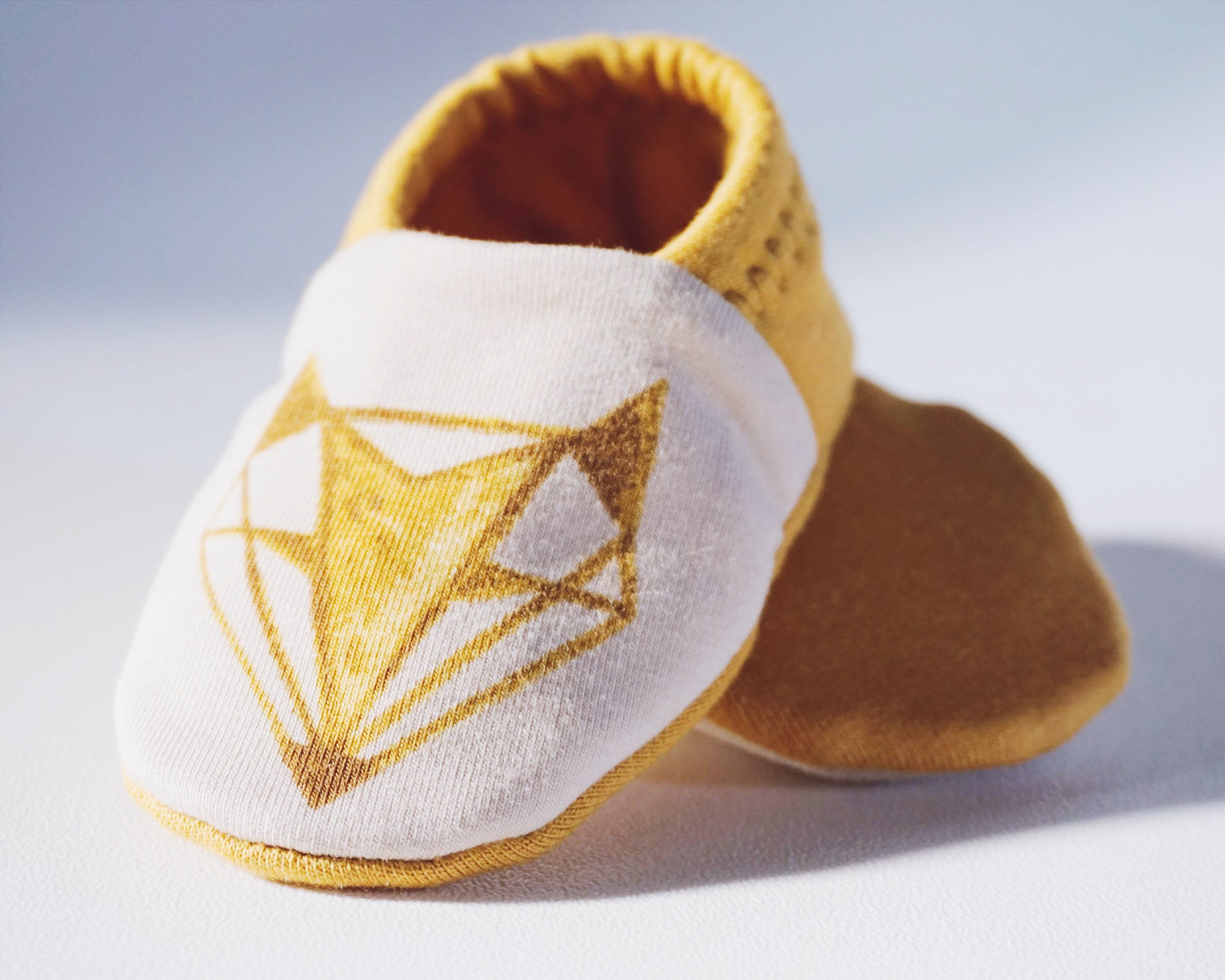 fox baby booties