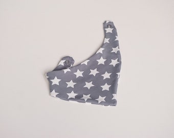 babies&minis "stars" triangular scarf - sweet scarf with press studs for babies