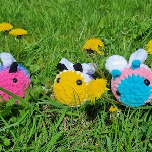 Pride Bumble Bee Crocheted Plushie