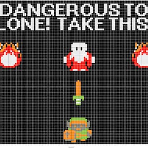 It&#39;s Dangerous to go Alone! Legend of Zelda Cross stitch chart