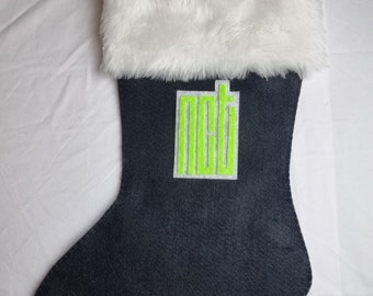 NCT Logo/Lightstick Kpop Christmas Stocking