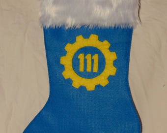 Fallout Vault 111 Christmas Stocking