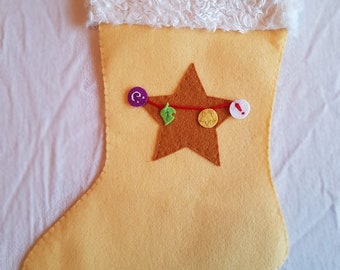 Animal Crossing Bell Bag and Icons inspired Christmas Stocking