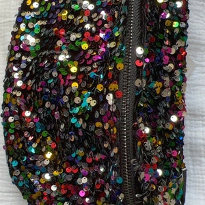 sac banane en sequins multicolore image 3