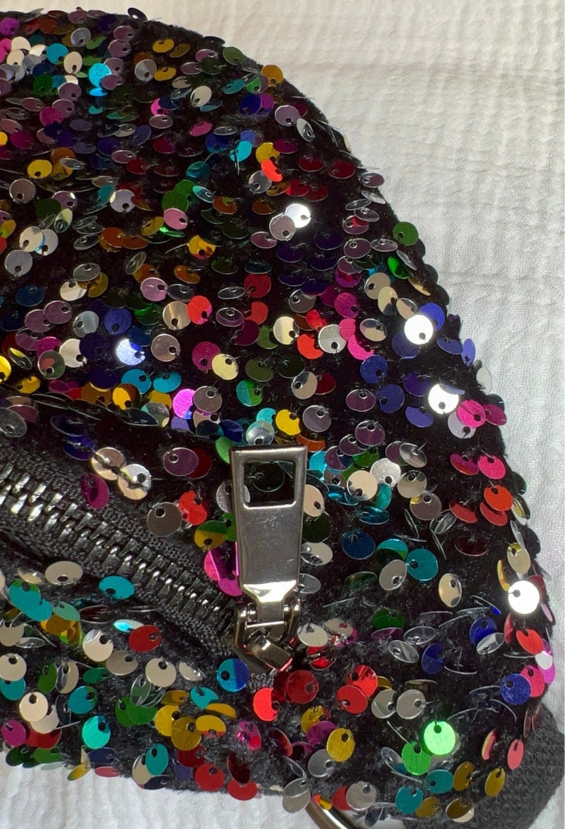 sac banane en sequins multicolore image 5