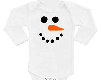 snowman onesie baby