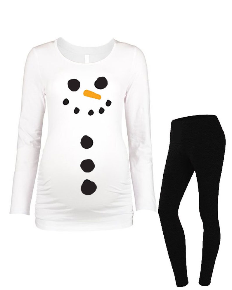Snowman Maternity Costume Halloween Snowman Maternity Outfit Etsy