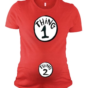 Maternity Halloween Top - Things 1 and 2, or Unisex Tee 1