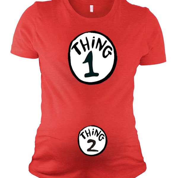 Maternity Halloween Top - Things 1 and 2, or Unisex Tee 1