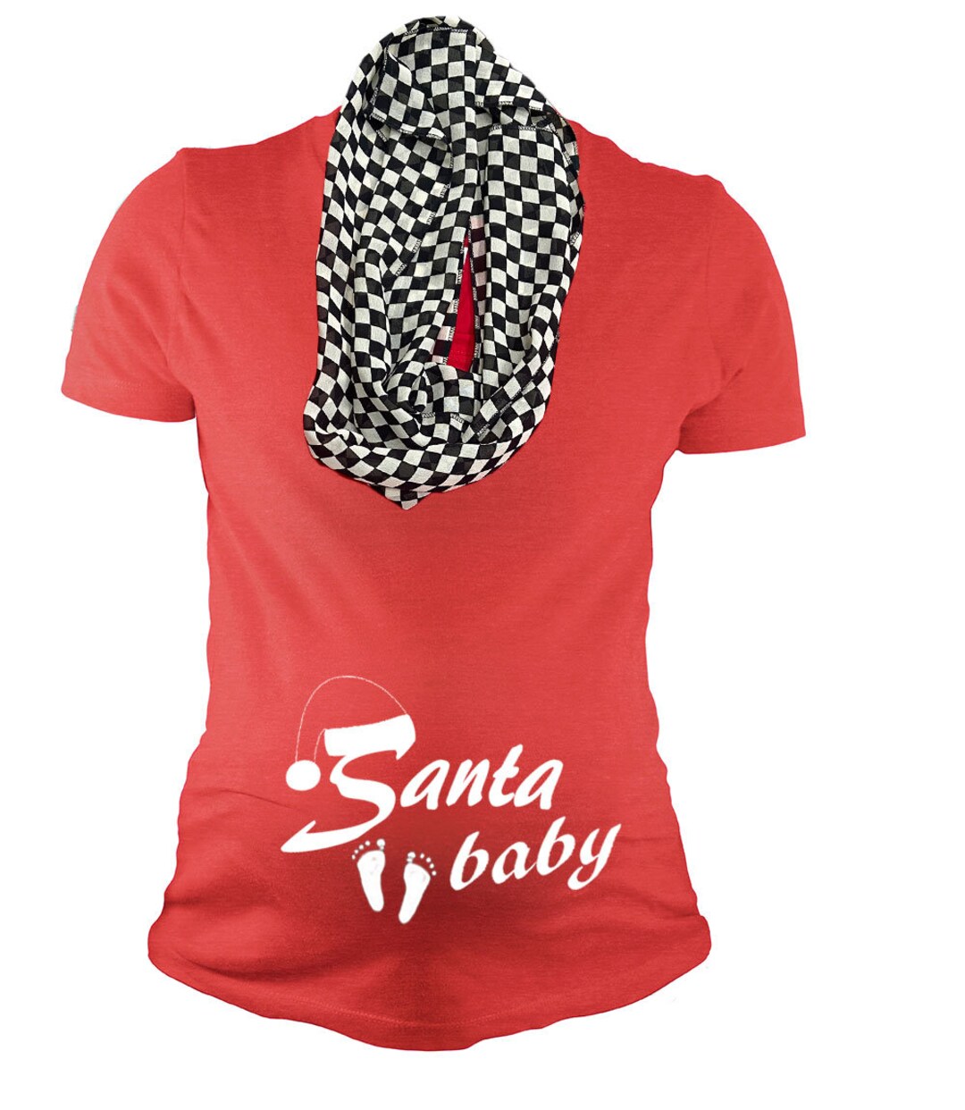 Christmas Maternity Top Pregnancy Gift Set Santa Baby Etsy