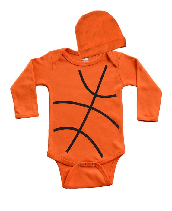 Fun Basketball outfit for baby, Newborn Basketball gift set, Cute Basketball Costume, Fun Baby basketball Gift set, Basketball Baby Bodysuit