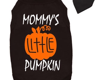 Mommys Little Pumpkin Dog Set- Fun Halloween Dog Costume, Pet Costume, Puppy Halloween Costume