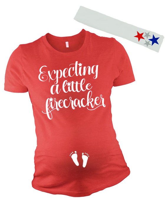 Funny Pregnancy Reveal T Shirt 4th Of July Baby Announcement Funny Pregnancy Reveal T Shirt 4th Of July Baby Announcement