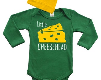 Baby Bodysuit - Little Cheese Head , Baby Bodysuit, Newborn Cheesehead Baby Gift