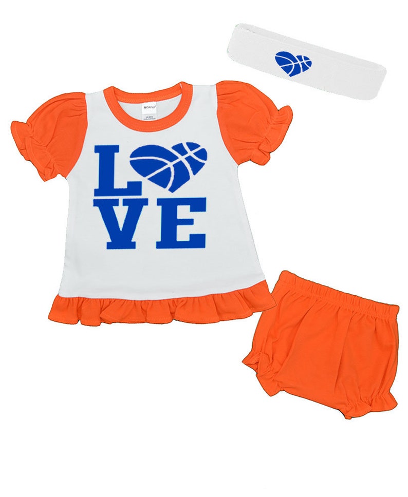 Love Basketball Baby Girl Outfit Baby Gift Set Basketball Etsy